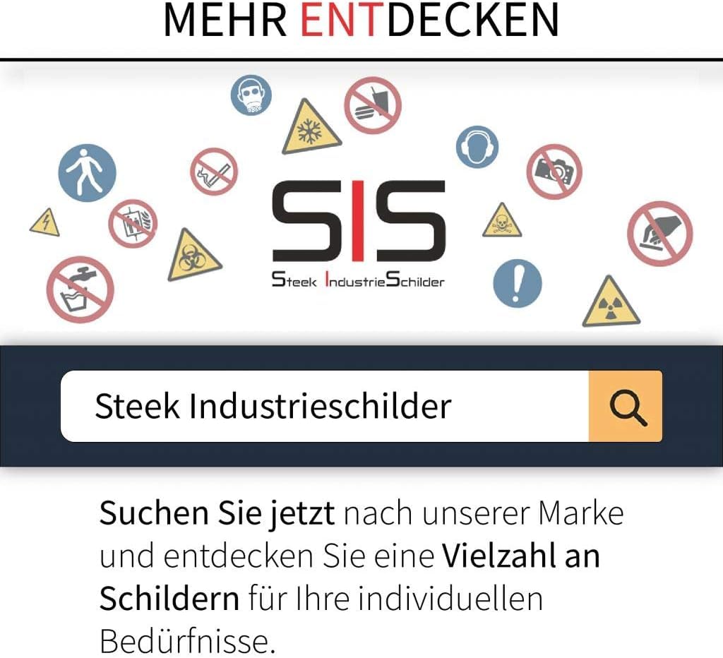 Warning of hot surface stickers, diameter 5 cm in accordance with ISO 7010, ASR A1.3 (10 pieces) (weatherproof) - Image 3