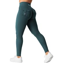 YEOREO CoreFlex Womens Leggings with Pockets V Cross Waist Charm Leggings