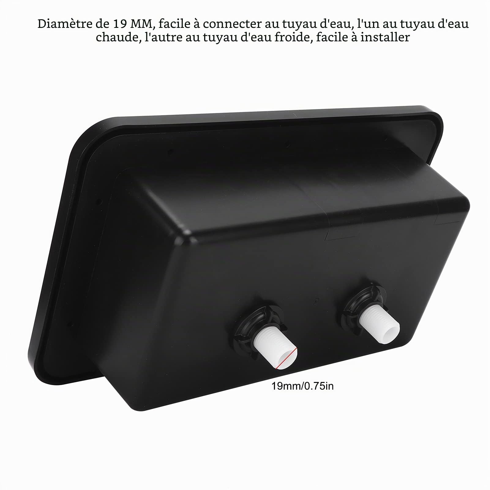 Tissting Kit de Douche Extérieure Camping Car avec Pommeau et Tuyau de 1,5 M - Douche Extérieure en Acier Inoxydable et ABS pour Camping Car et Bateau 34 cm/13,4 po Facile à Installer