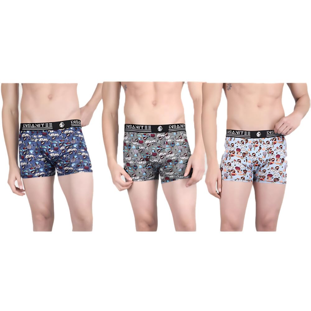 insanitee Men's Nylon Stretch Printed Trunk | Ultra-Soft, Breathable Innerwear for Men | Stylish & Supportive Fit-picture-41
