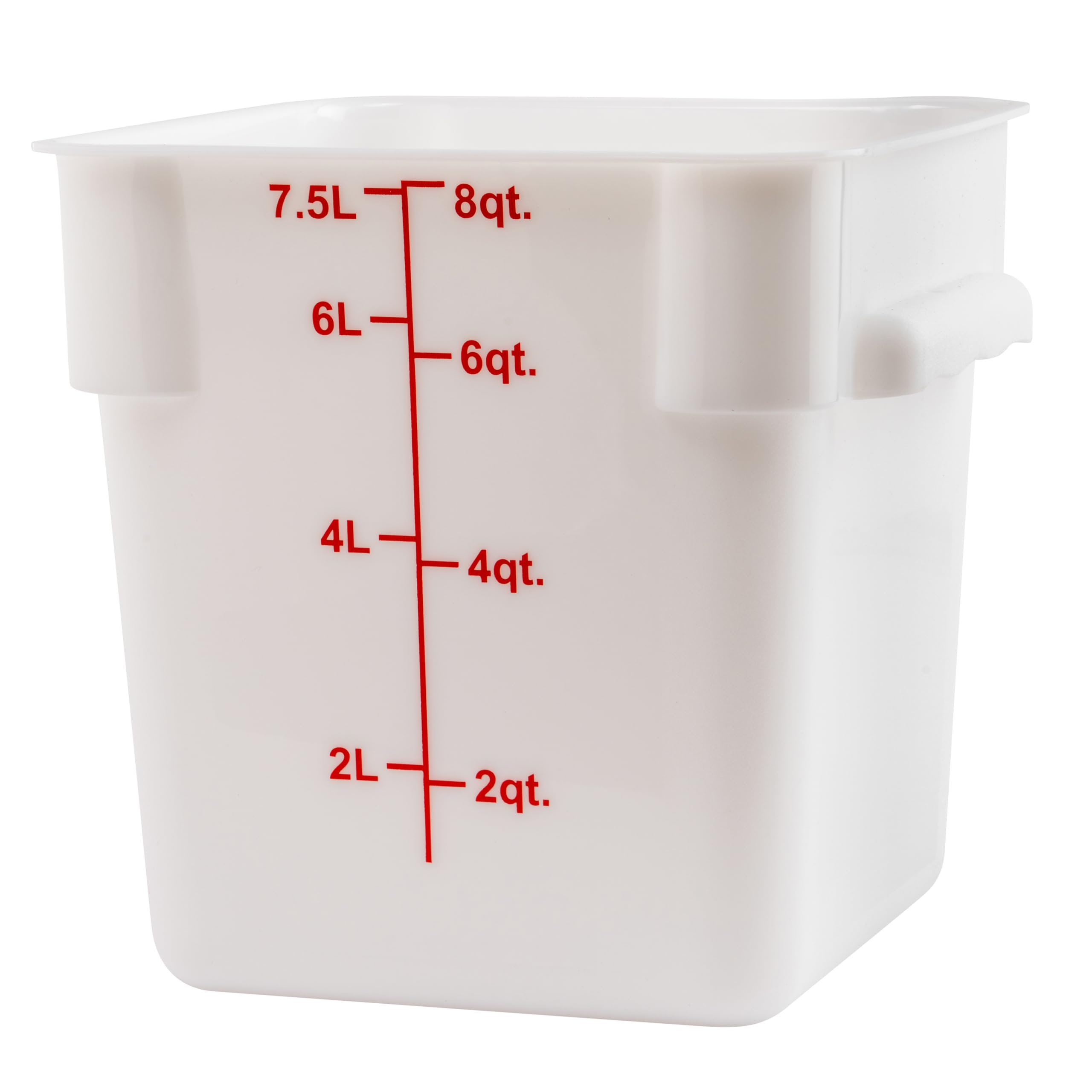 Amazon.com: Winco Square Storage Container, 8-Quart, White