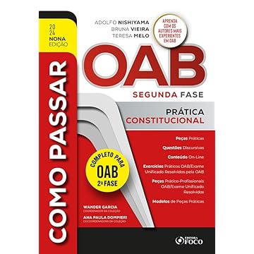 Capa do livro Como Passar na OAB 2ª Fase - Prática Constitucional - 9ª Ed - 2024