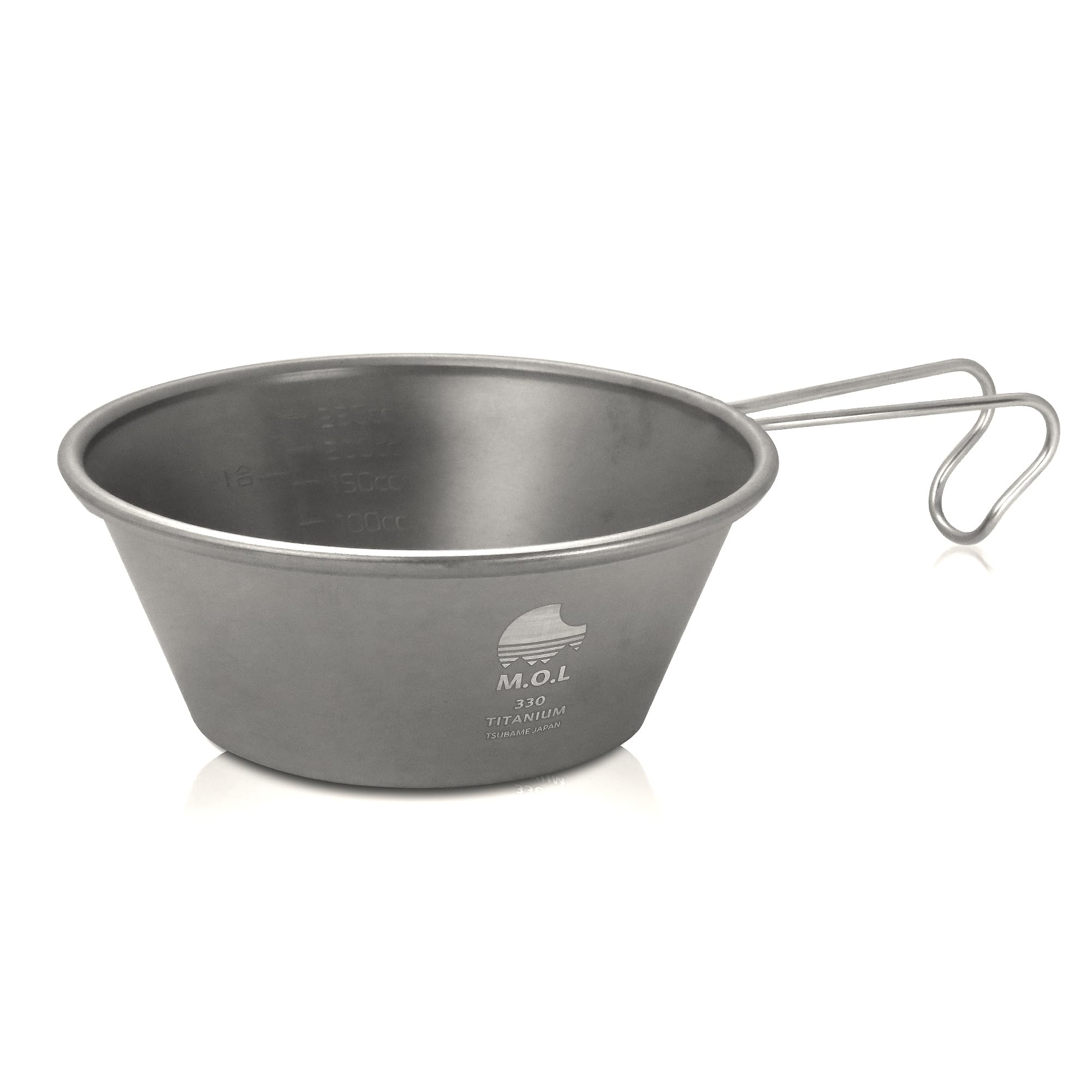 M.O.L MOL-XT005 Titanium, Shera Cup, Made in Japan, 11.2 fl oz (330 ml), Graduated : Sports & Outdoors