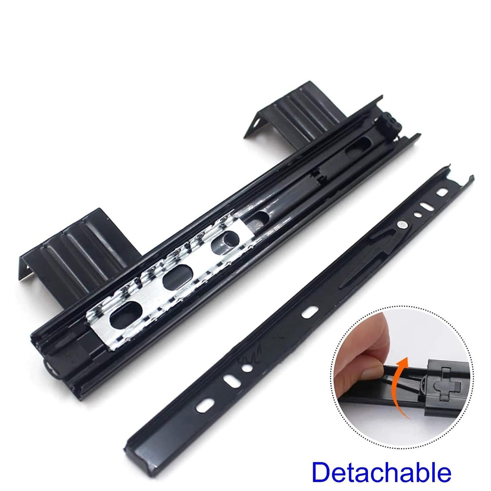 READY STOCK] Full Extension Drawer Slide Soft Closing Ball Bearing Heavy Duty Cabinet With Screw 10″ 24″ I.13144049 - View #9