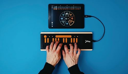 Miniatura 5 de Accesorio para piano para controlador MIDI J-Play - 25 teclas y zona de efectos, aplicación musical dedicada incluida, instrumento musical Plug &