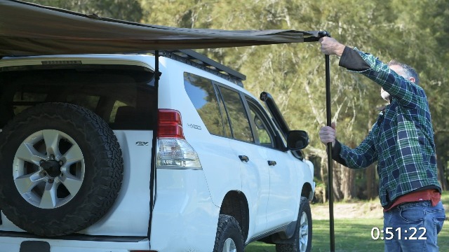 Mur trapézoïdal Awning | Awning Rhinorack | Batwing Compact – Xperts 4x4