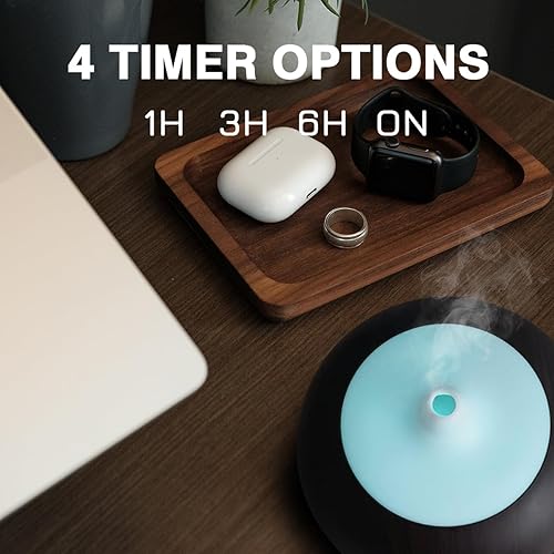 Miniatura 3 de Difusor de aceite esencial de gran capacidad de 18.6 fl oz con 6 juegos de aceites esenciales, humidificador de aire ultrasónico de aromaterapia con