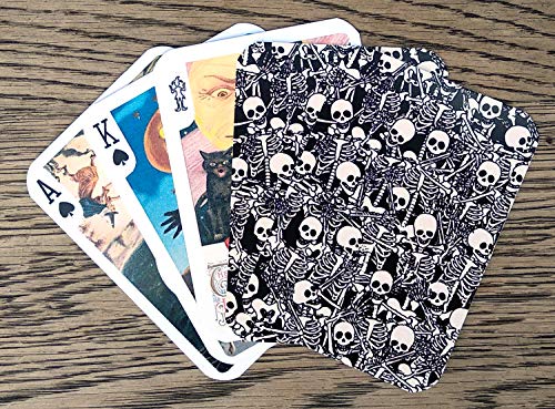 Halloween Playing Cards (Poker Deck 54 Cards All Different) Vintage Halloween Cards Reprint steampunk buy now online