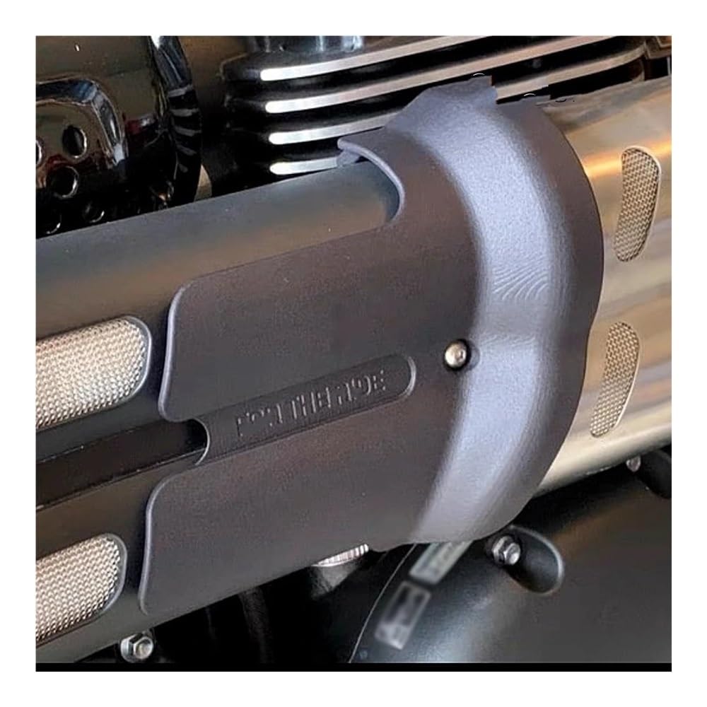 Deflectores Calor Escape para Scrambler 1200 Motocicleta Silenciador De Escape Curvo Tubo Cubierta De Protección Térmica Accesorios De Protección