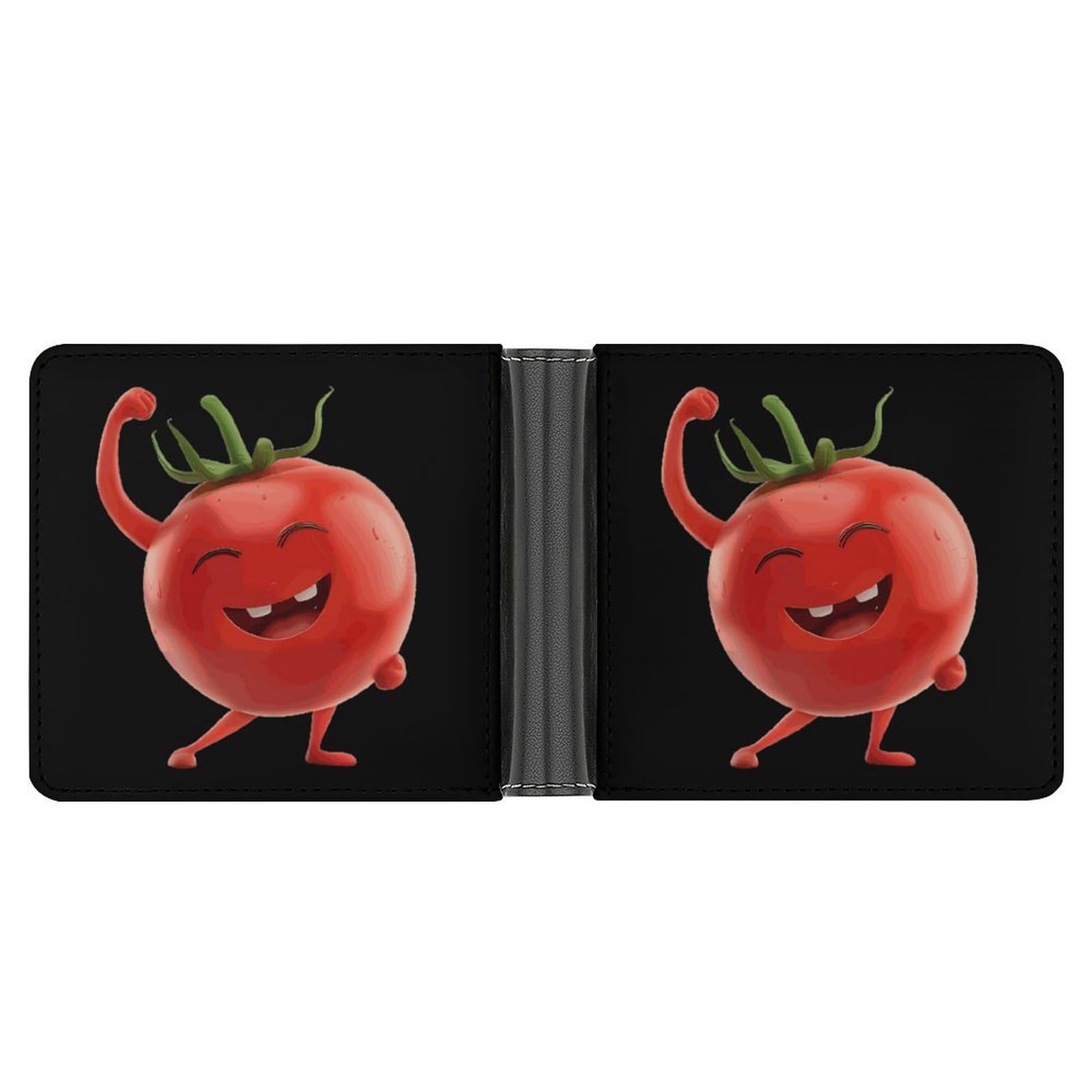 Funny Keep Calm Aerobics Tomato Funny Billfold Wallet Credit Card Holder Slim Passcase Pouch Purse for Men Women