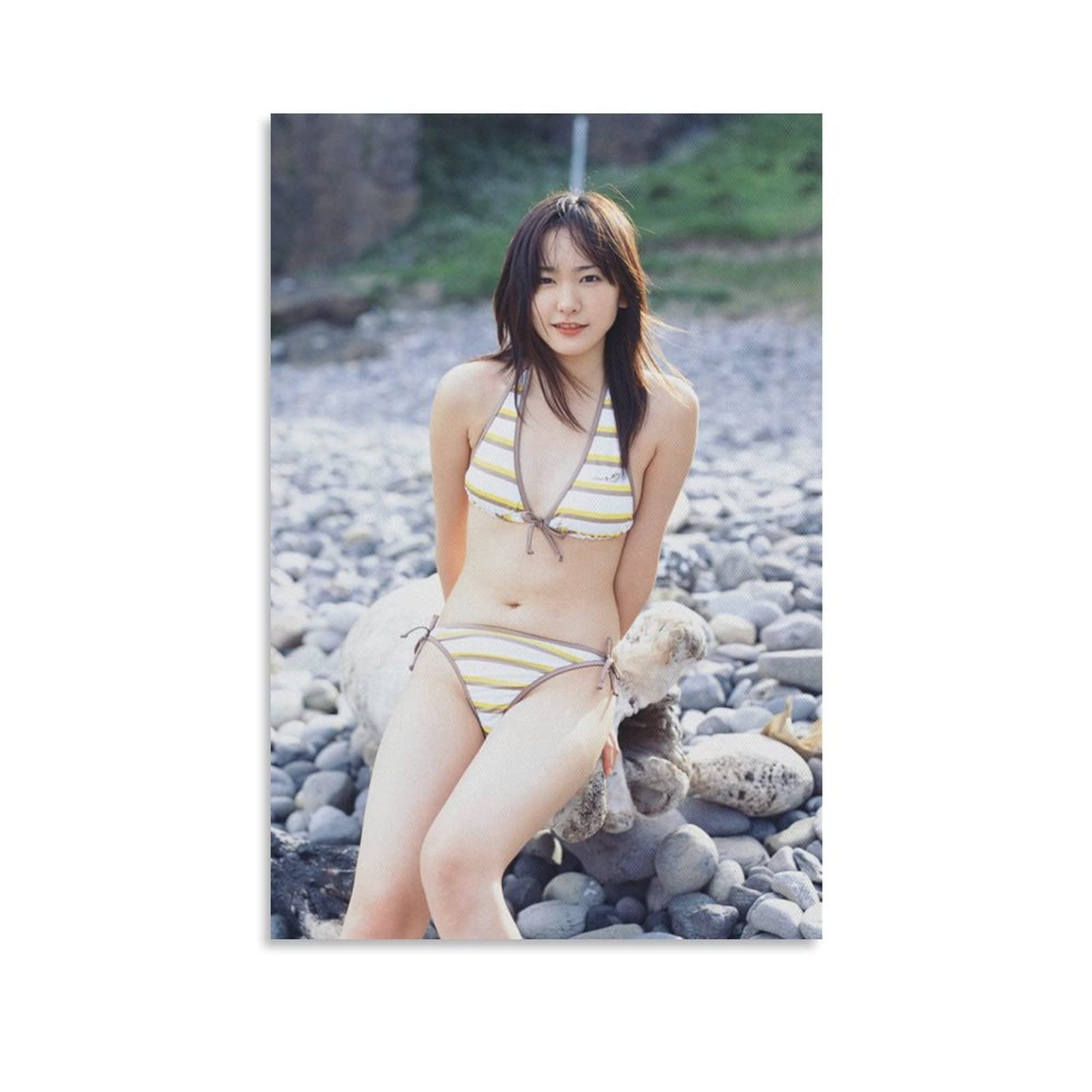 Amazon.co.jp: 新垣 結衣 の写真集 (9) キャンバス 芸術 ポスター 壁