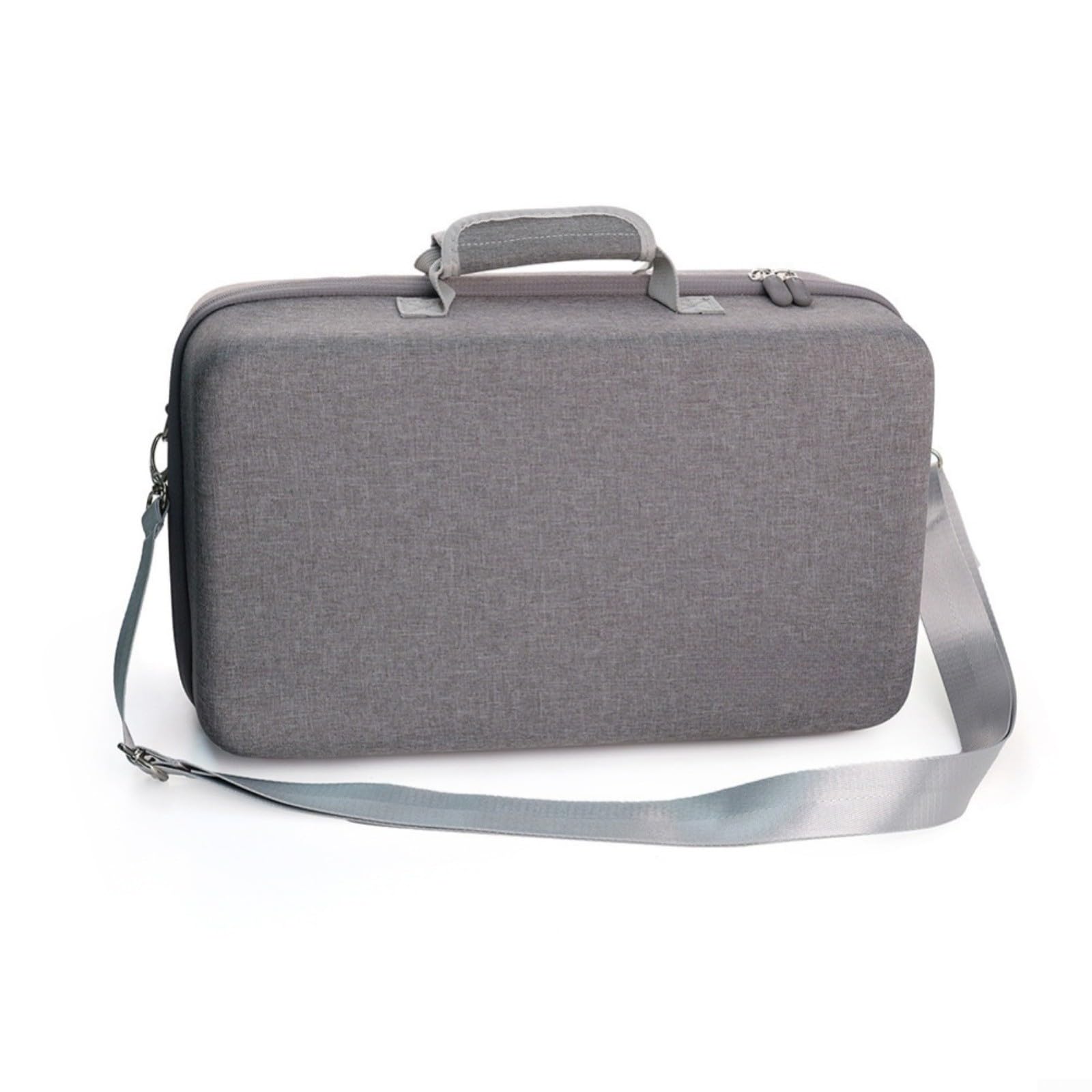 Hoppipola Custodia rigida in EVA per console Pro e Slim, 42 x 27 x 17 cm, custodia protettiva da viaggio con accessori sicuri, nero (grigio)