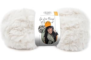 Lion Brand Yarn Go for Faux Thick & Quick Bulky Yarn, Baked Alaska