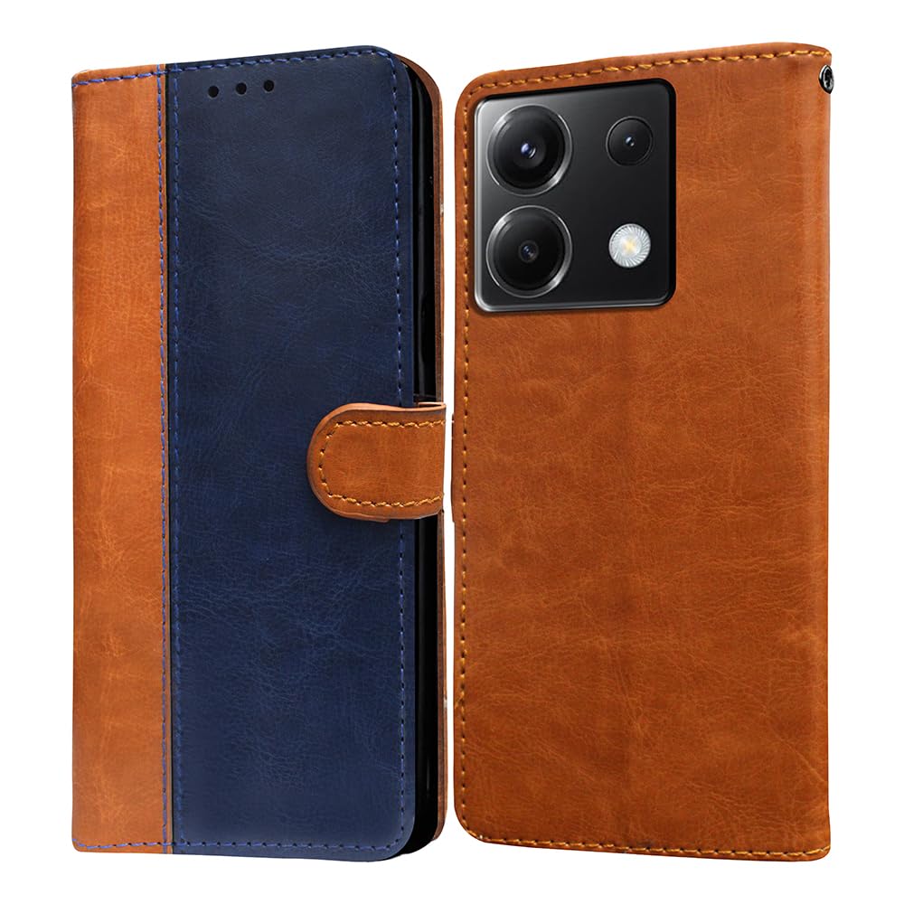 Poco X6 5G Flip Cover - Premium Leather & Stand -10