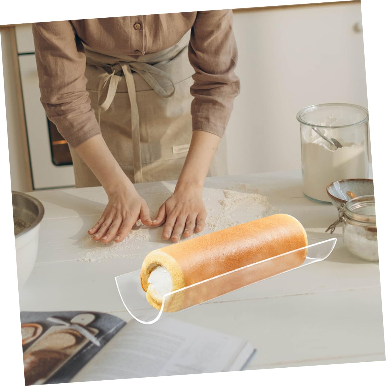 ULTECHNOVO 2stücke U-förmige Acryl-biskuitrollenform Wiederverwendbare Transparente Backform Dessertformen Zum Backen Aus Leicht Zu Entformen Für Heimbacken