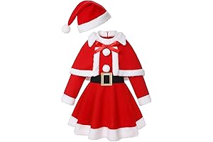 Xmas Dress Up Party Shawl Santa Outfit for Kids