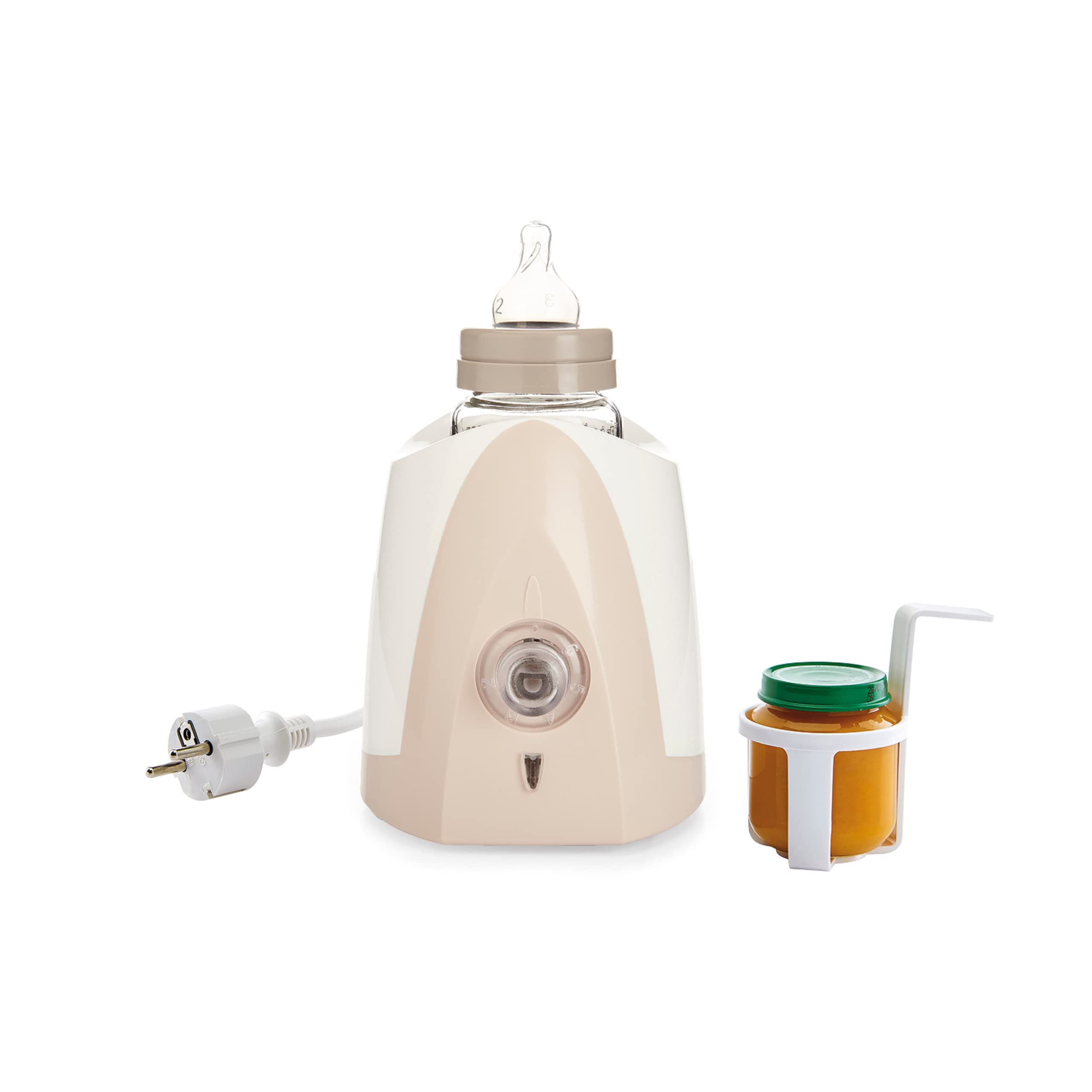 THERMOBABY Lunchpaket für 1. Alter – Flaschenwärmer – Fläschchen – Milchtransportbox – Flaschenbürste – Lätzchen mit Schnullerkette – Geschenkbox