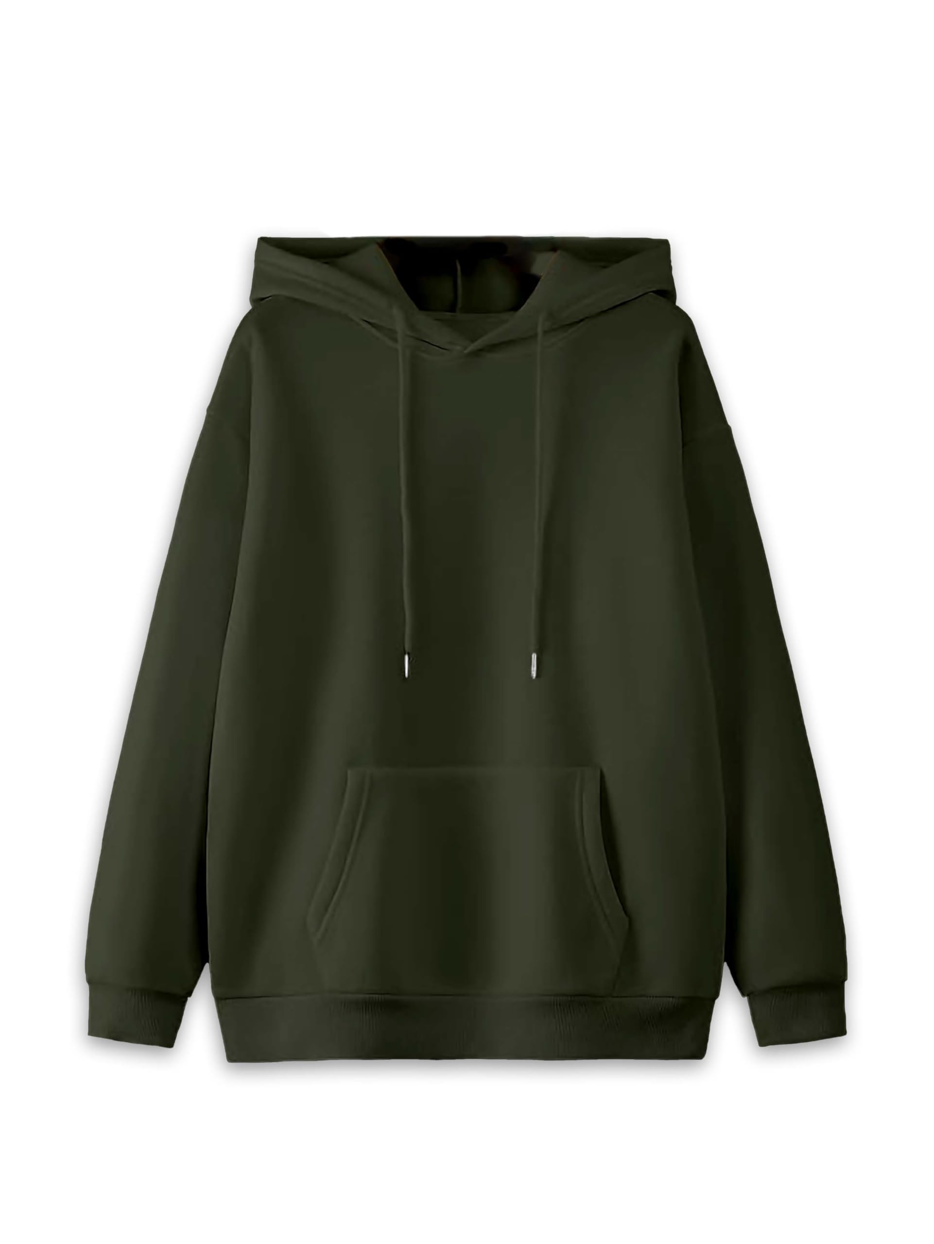 Mack Jonney Solid Hooded Cotton Fleece Sweatshirt for WOMEN-VMACK639218