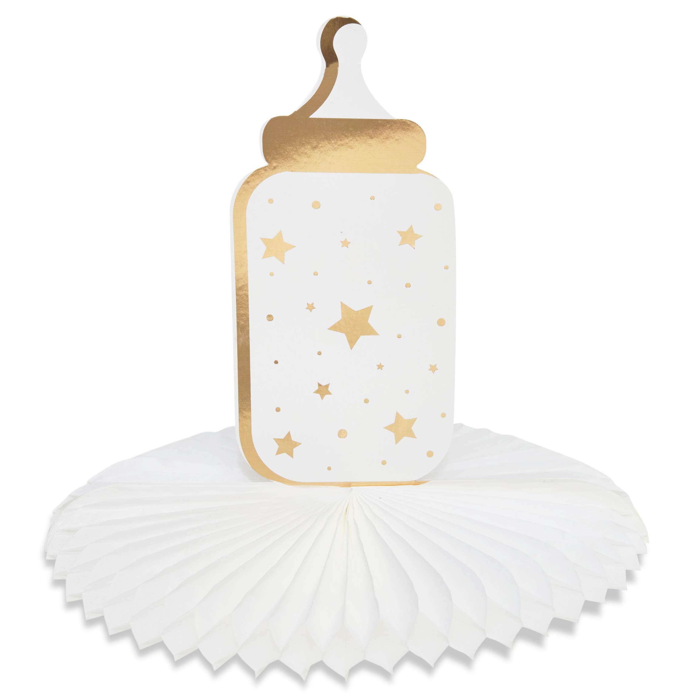 Centerpiece, Gold Foil Baby Shower Decorations (3 Designs, 6