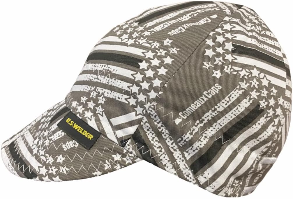 Reversible Welding Cap Flag Print