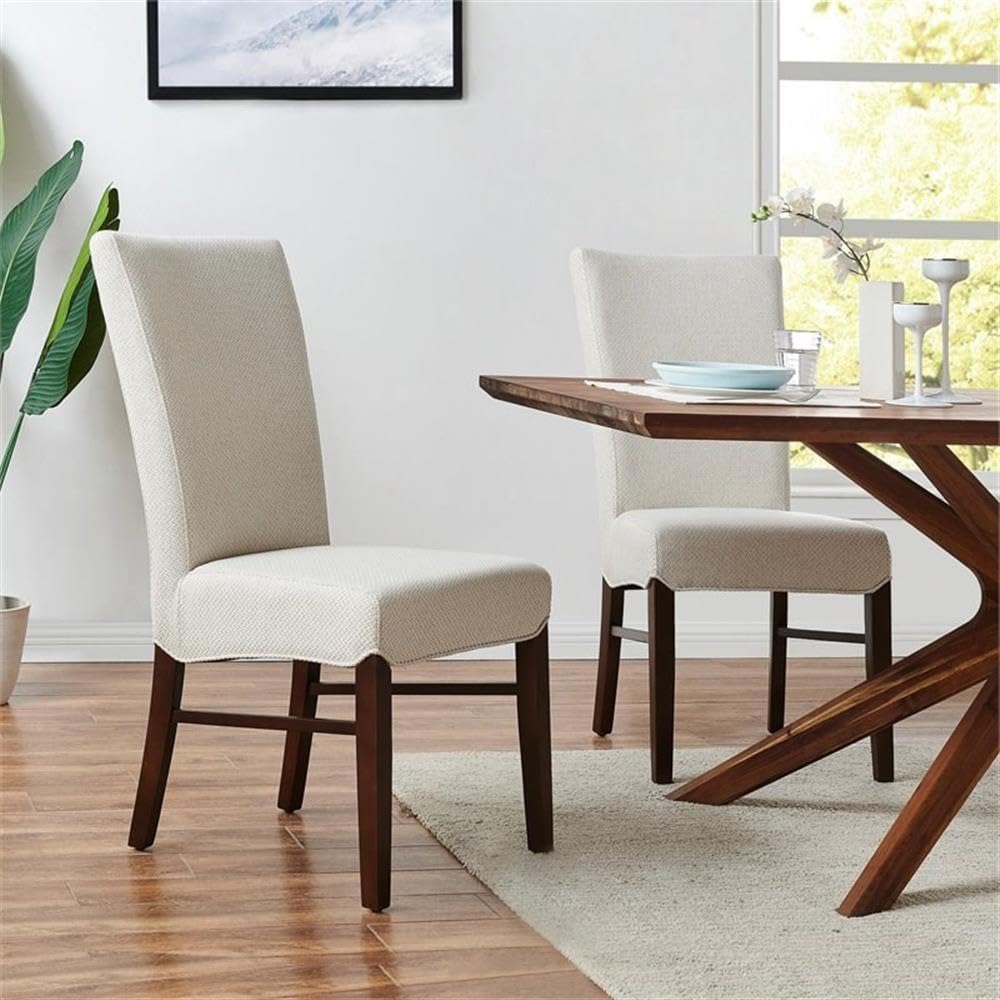 npd furniture and more Milton Fabric, (Set of 2) Dining Chair, Beige