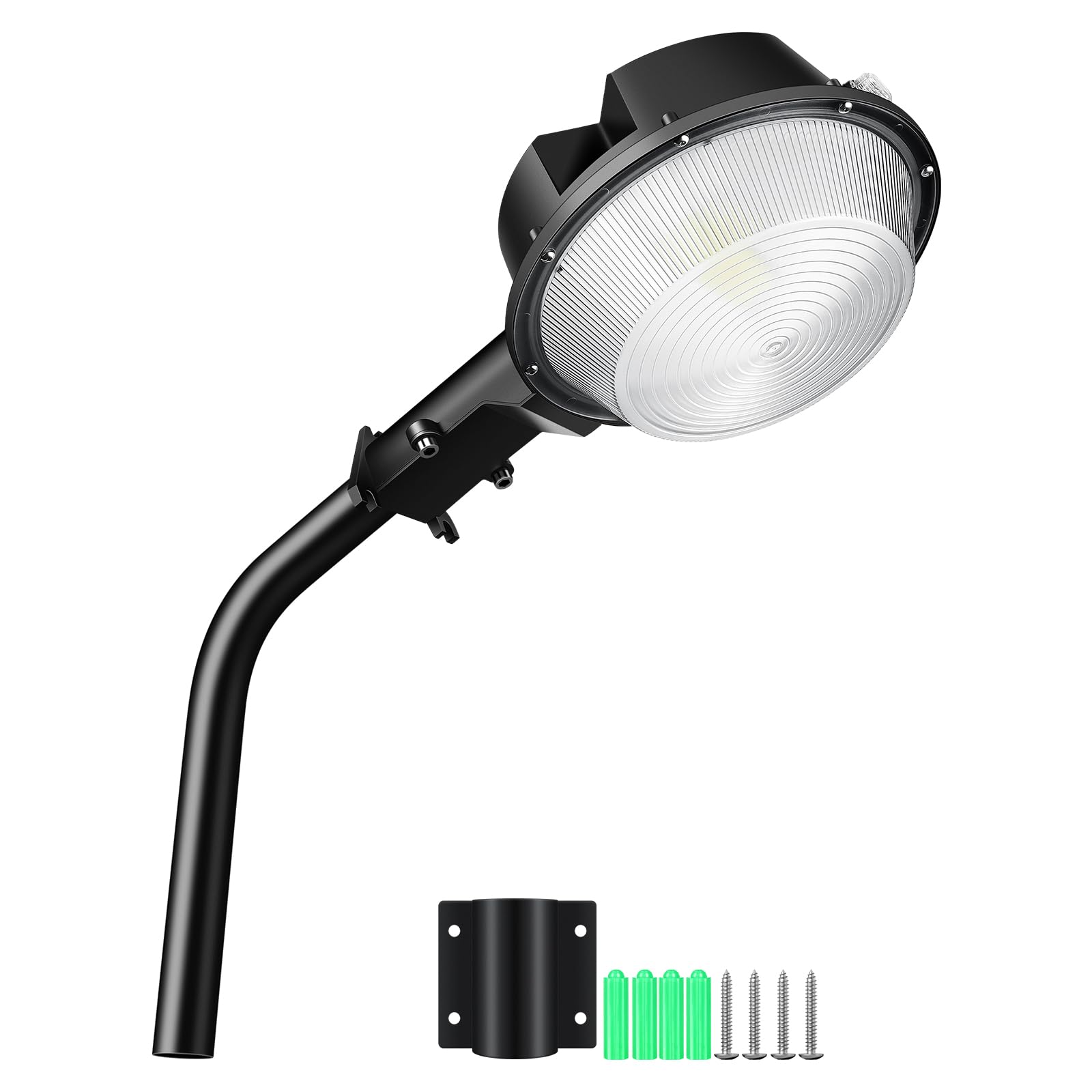 Willpower Luce per Fienile a LED 100W 10000LM, Esterno Proiettore Lampione LED Dal Tramonto All'alba Luce Stradale a LED con Fotocellula Faretti di Sicurezza per Parcheggio Cortile Giardino, 6000K