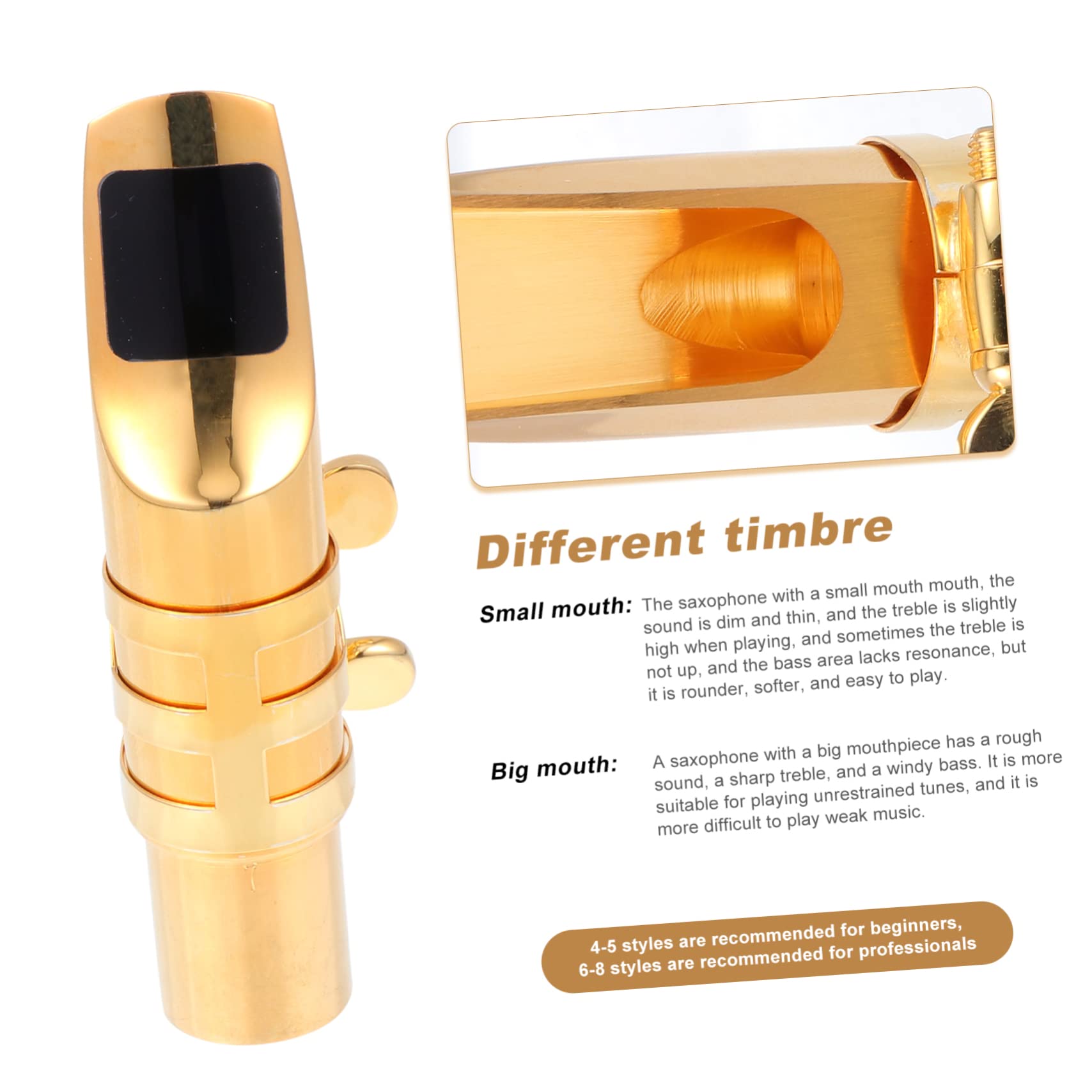 OFFSCH Saxophone Accessories Saxophone Mouthpiece Kit Lightweight and Portable Set for Jazz