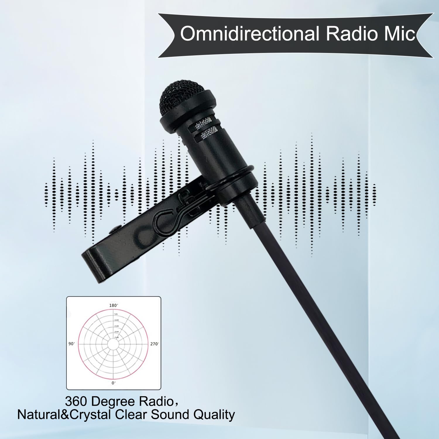 NEEWER 3.5mm TRRS Lavalier Microfono da bavero Plug & Play Mini Clip on Mic Condensatore omnidirezionale per fotocamera Telefono PC CM10