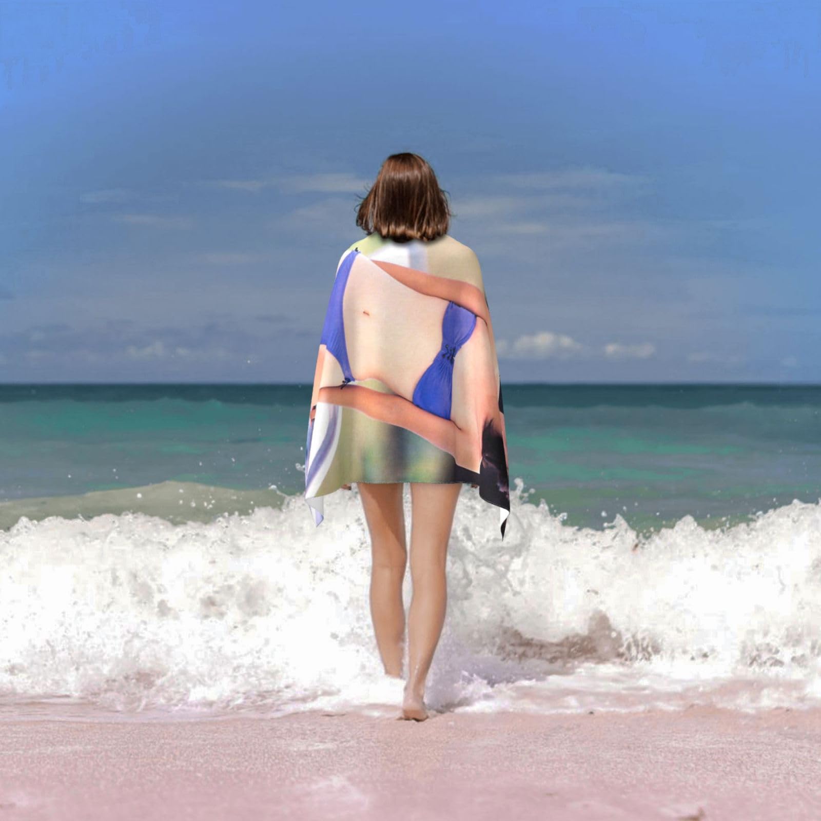 Amazon｜中山美穂 バスタオル ビーチタオル タオル スイミングタオル