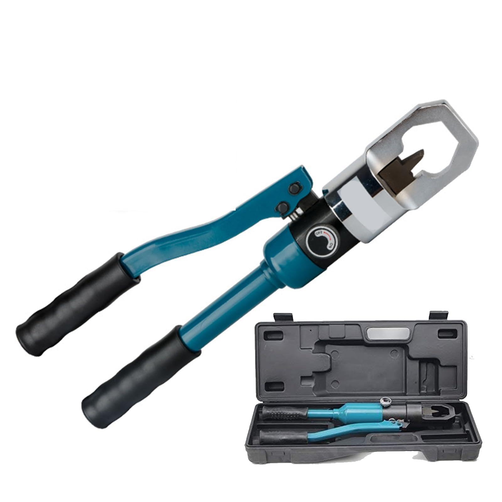 KJZQXYX Hydraulic Nut Splitter Tool,with Oil Return Switch and Storage Box, Nut Cutter for Breaking & Removing Damaged Rusty Broken (27)