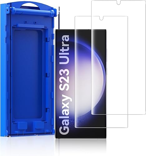 Miniatura 6 de Paquete de 2 protectores de pantalla de privacidad para Samsung Galaxy S23 Ultra (6.8 pulgadas, versión 2023), película protectora de pantalla