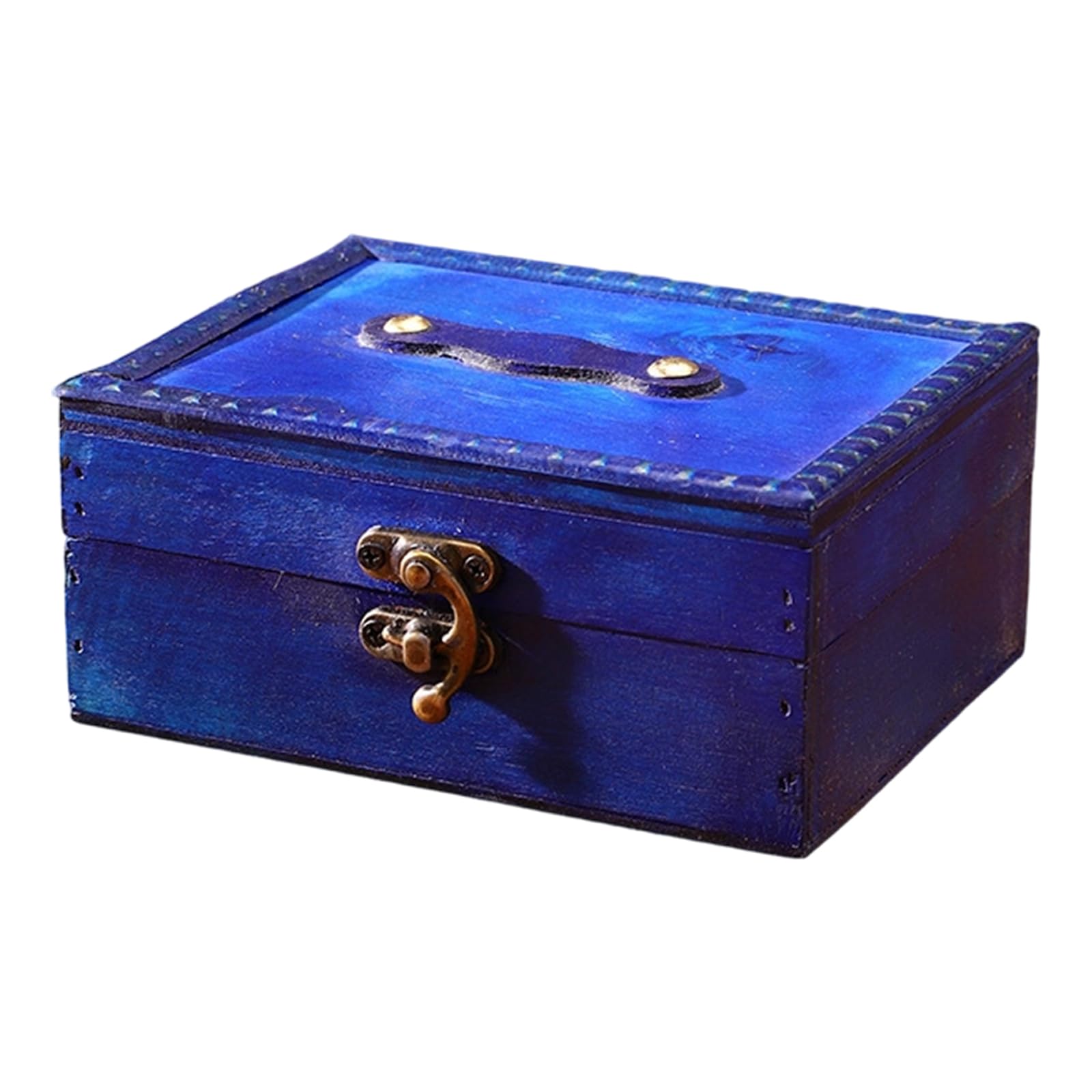 Kaeltsyn European Wood Storage Chest Featuring Metal for Secure Storage of Valuables and Decorative Home Accent Decorative Box