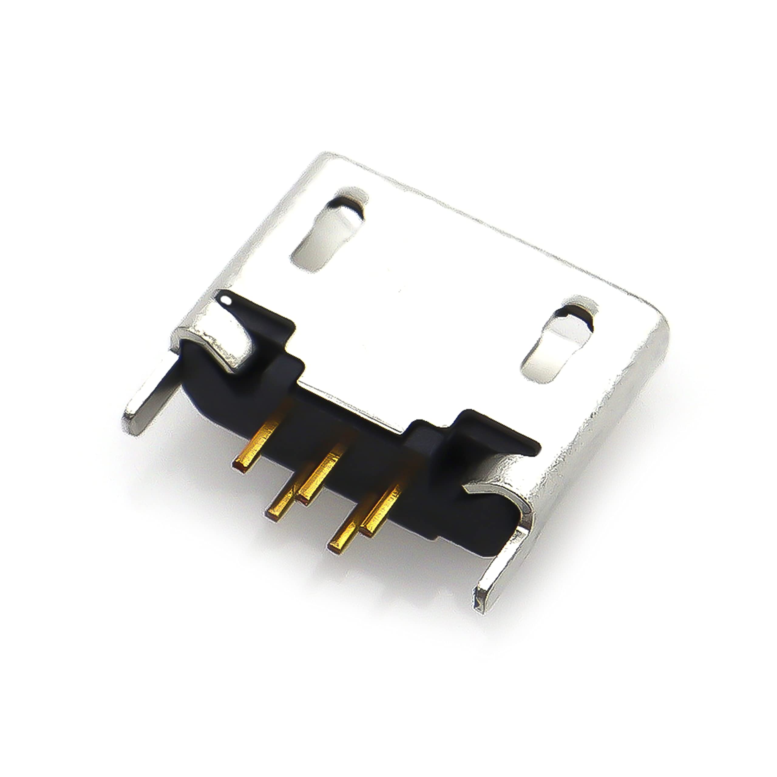 PATIKIL 10 Connettori USB Tipo B Femmina 5 Pin Angolato Per Montaggio PCB