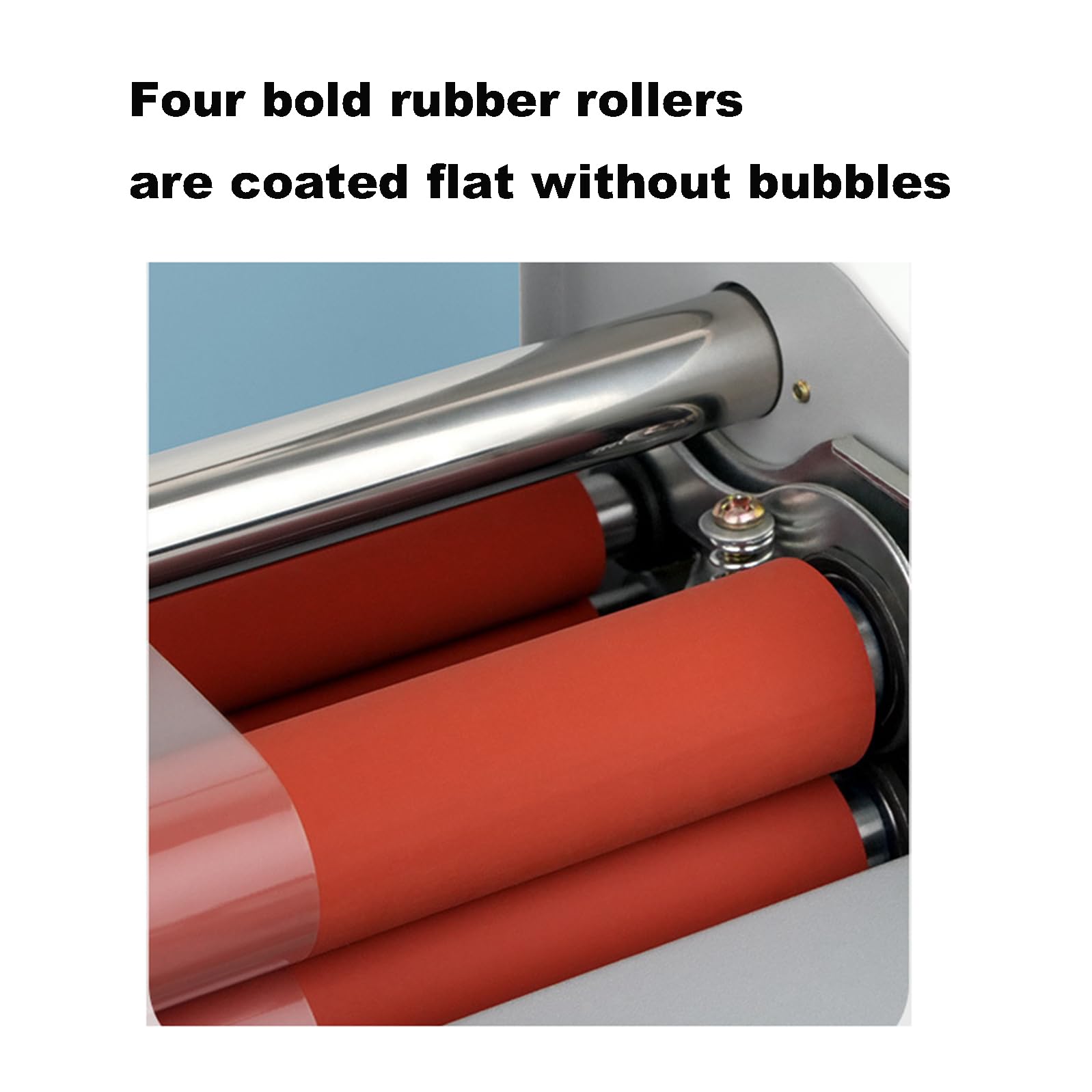 Plastificatrice a Caldo/Freddo, plastificatrice A3 monofacciale/bifacciale, Regolazione a 9 velocità, 4 rulli in Gomma, Controllo preciso della Temperatura, Aliment,