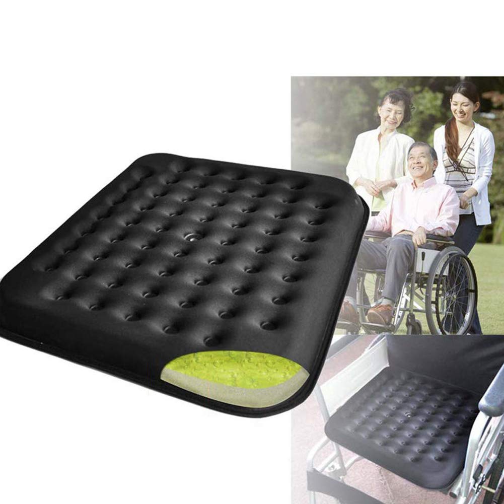 Cojín ortopédico de espuma de gel mejorado para silla de ruedas y uso en la oficina, cojín de gel para alivio de presión para apoyo antiescaras