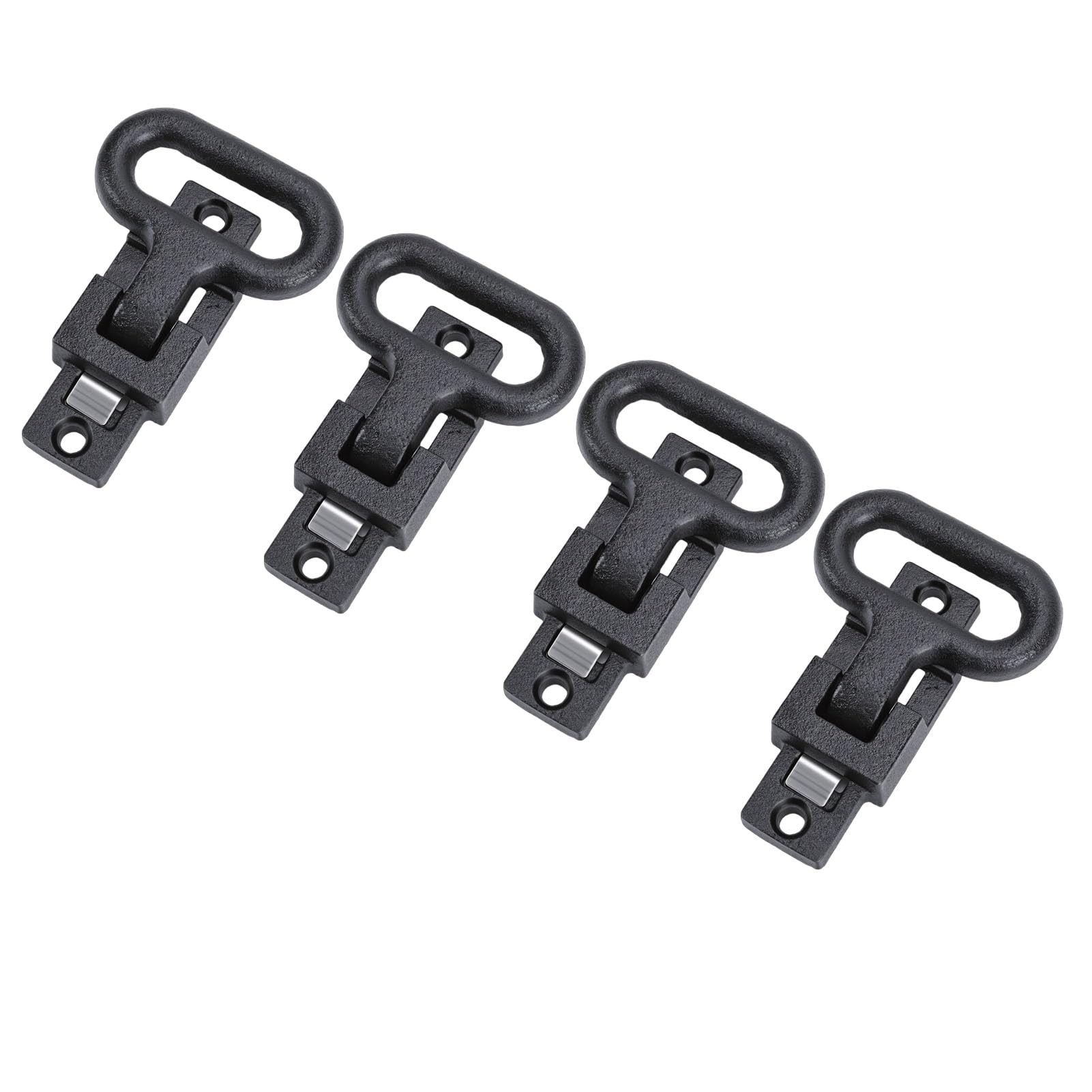 Asixxsix Stahl-Klappstufe, rutschfeste, Robuste 90-Grad-Klappstufe für LKW, Klappbare Sicherheitsstufe Im 4er-Pack für LKW, Anhänger, Busse, Boote, Wohnmobile, Wohnmobile
