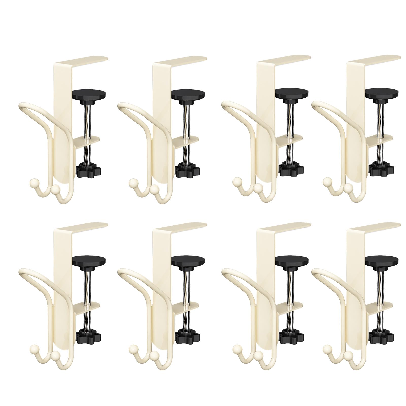 Juego de ganchos de hierro inoxidable para medias de Navidad, luces, coronas, fácil instalación deslizante, ajuste de ángulos, chimeneas, gancho de Navidad