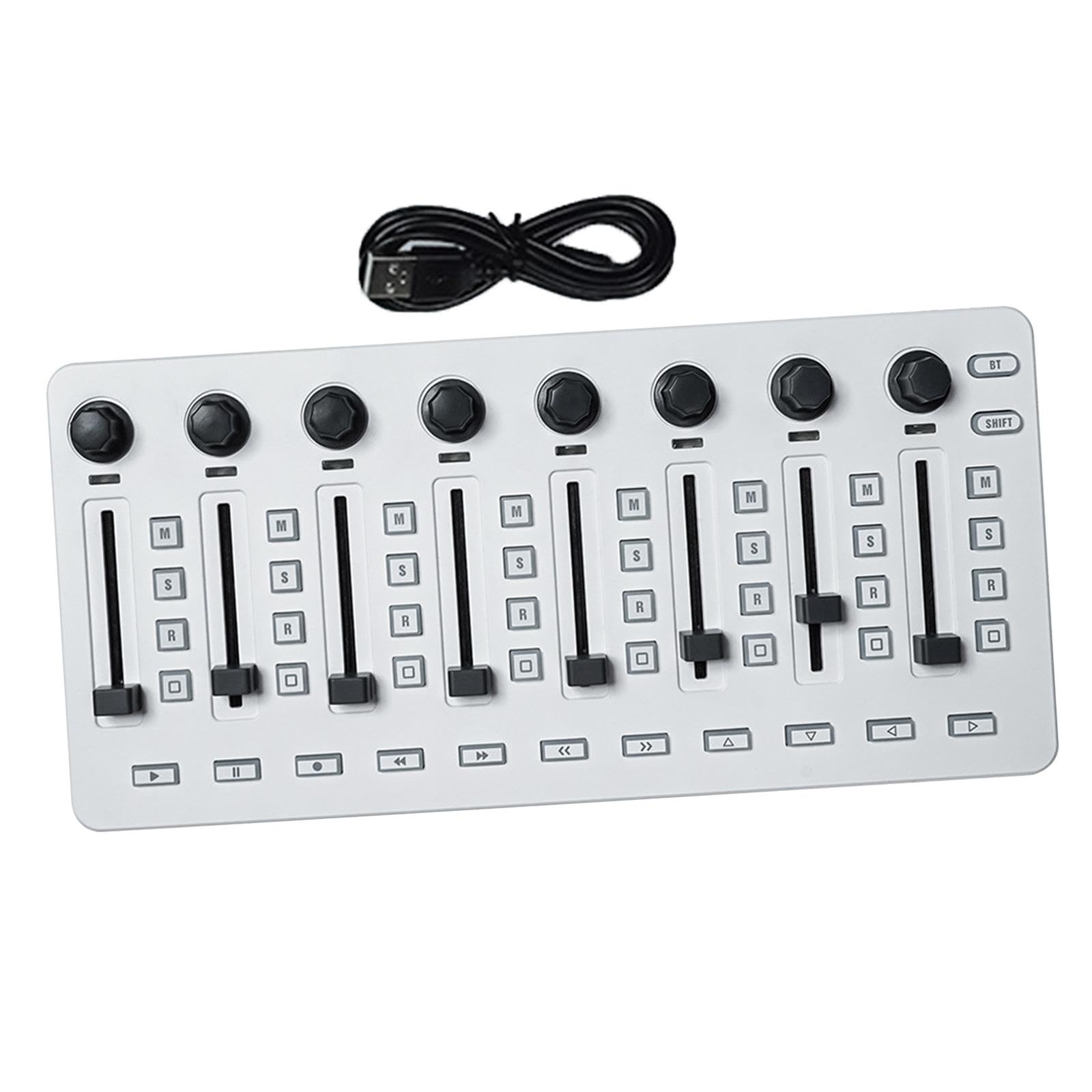 Controlador MIDI Inalámbrico 8 Actuador de Control Asignable Consola de Mezclas MIDI