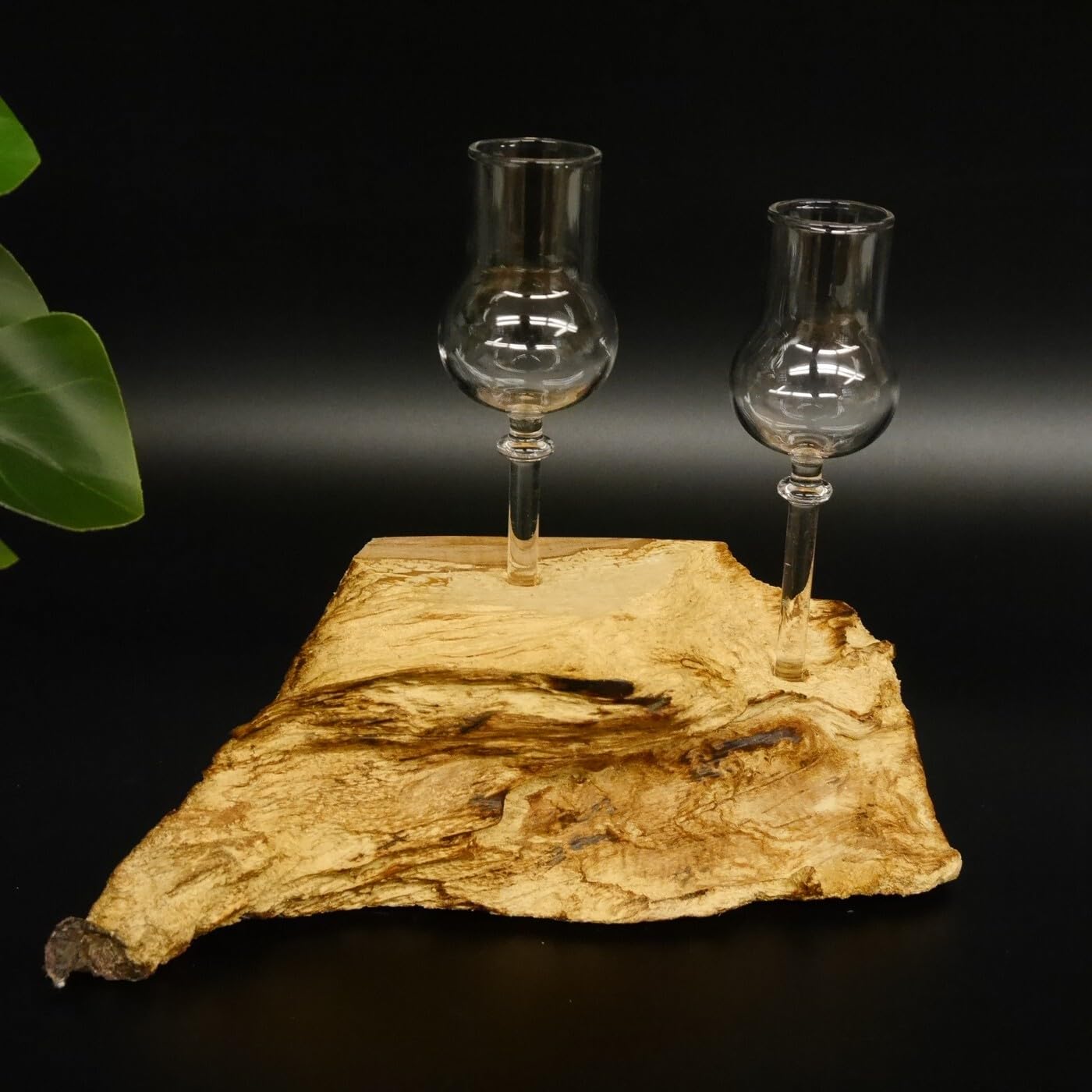 GTK Geweihe & Trophäen Krumholz 27.60.1.77 Lot de 2 verres à shot avec pied sur racine