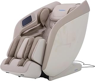 Cooleben MassageStuhl 4D Dual-Core | Ganzkörpermassage mit Wärme & Voicesteuerung | Für Schulter, Hals, Wirbelsäule & Füße Ganzkörper-Luftkissen & Wärmeth (Beige)
