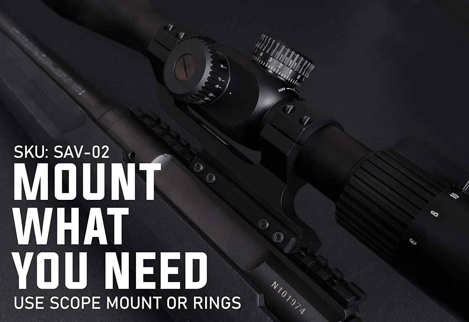 Monstrum Picatinny Rail Mount for Savage Axis/Edge Rifles with Integrated Level Bubble | 0 MOA