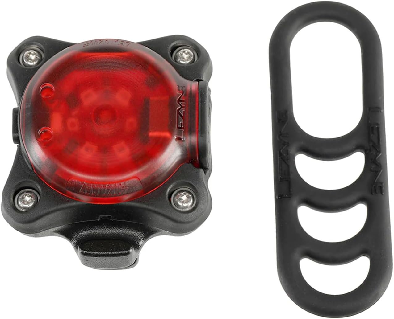 LEZYNE Zecto Drive 200+ Bicycle USB Rechargeable IPX7 Waterproof LED Rear Light w/Multiple Solid & Flash Modes | Silicone Rubber Mounting Strap Included, 200 Lumens/USB-C, Black