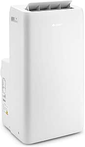 GREE Mobile AC – Aire acondicionado portátil – Aire acondicionado con tubo de salida – para habitaciones de 50 – 60 m² enfriador y deshumidificador con refrigerante ecológico – Control por aplicación