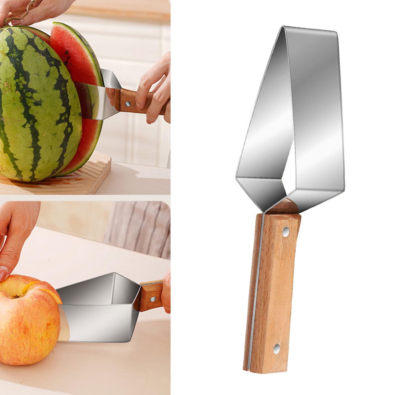 Uhngw Découpe-Fruits - Outil de Découpe de Fruits en Triangle en Acier Inoxydable - Outil De Cuisine Multiusage Avec Design Ergonomique Pour Barbecue Plage Et Pique-nique Uhngw Découpe-Fruits - Outil de Découpe de Fruits en Triangle en Acier Inoxydable - Outil De Cuisine Multiusage Avec Design Ergonomique Pour Barbecue Plage Et Pique-nique