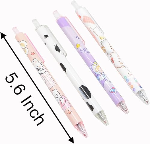 Miniatura 3 de 30 bolígrafos de punta fina con soporte para bolígrafos 0020in 30 estilos diferentes al azar bolígrafos de gel Kawaii de tinta negra para oficina