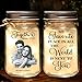 Custom Photo My Favorite Place In All The World Is Next To You Mason Jar Light Gift for Couple for Boyfriend Girlfriend on Valentine's Day Birthday Romantic LED Jar Lights Decor Gift for Husband Wife