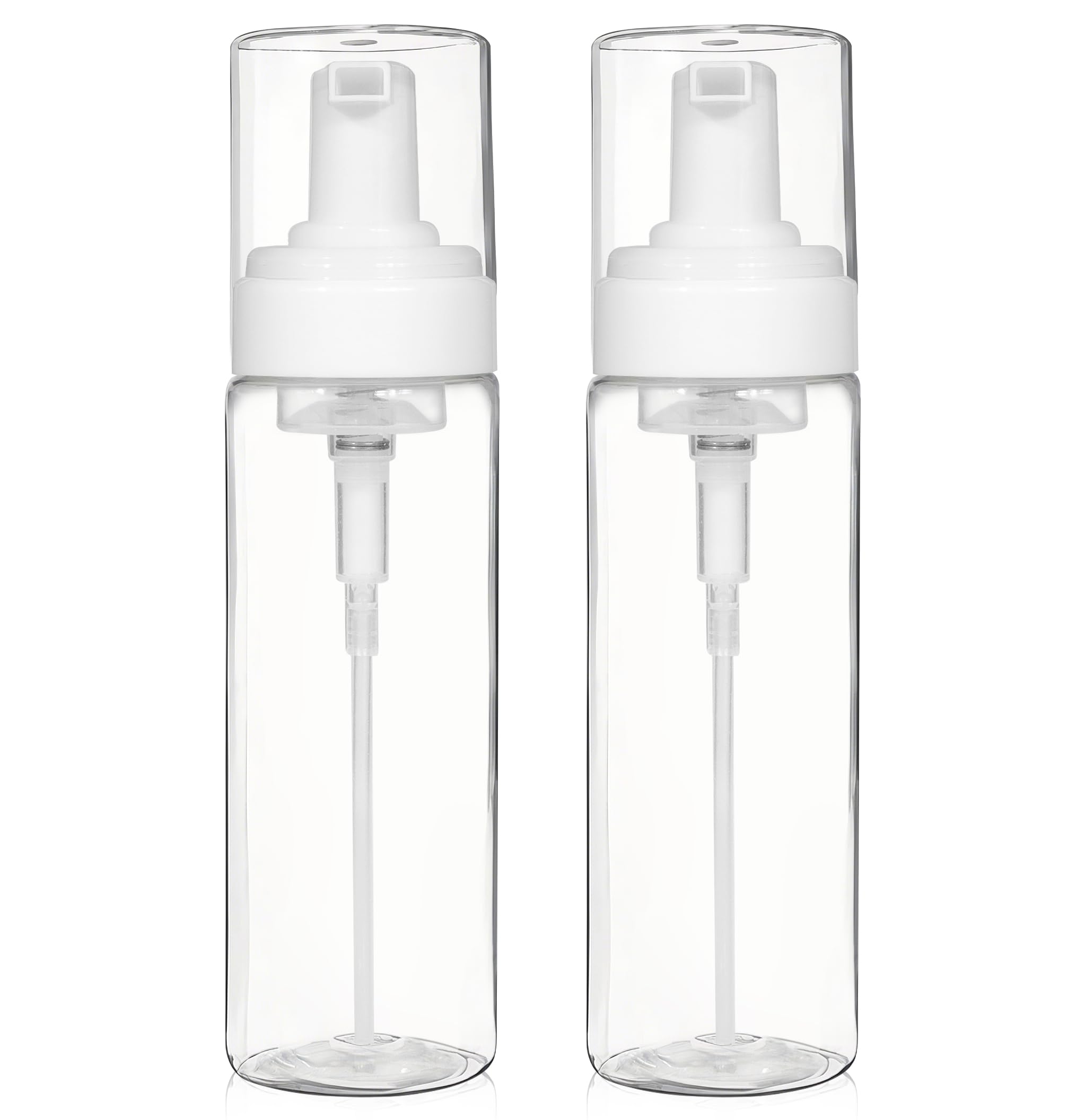 2PCS Foam Pump Bottle, Foaming Dispenser Bottle, Foaming Hand Soap Dispensers, Travel Size Foam Spray Bottles for Body Wash, Lash Cleanser, Shampoo,