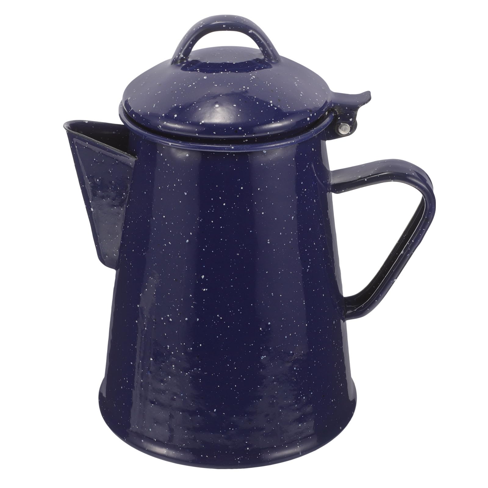 Tetera de Esmalte Azul con Boquilla, Capacidad 1.2l, Diseño Elegante, Adecuada para Cocina de Camping y Uso Doméstico