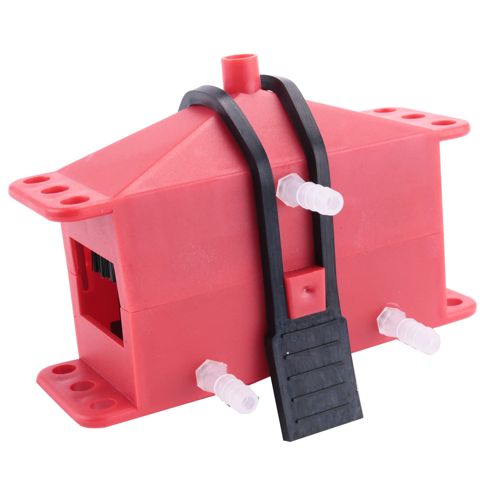 Kit per la Pulizia della Catena del Motociclo, per la Pulizia degli Ingranaggi, Strumento Universale per lubrificare Catene Moto, Rosso