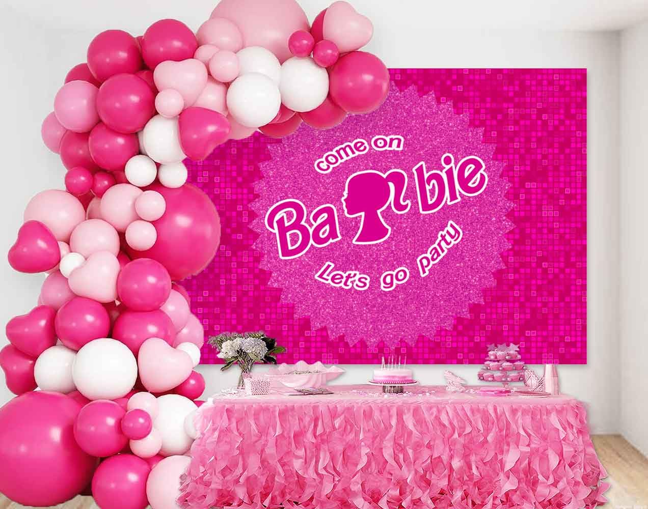 Sensfun Glitzer-Hintergrund „Happy Birthday“ – 150x90 Cm, Vinyl, Pink, Für Geburtstagsfotos & Partydeko